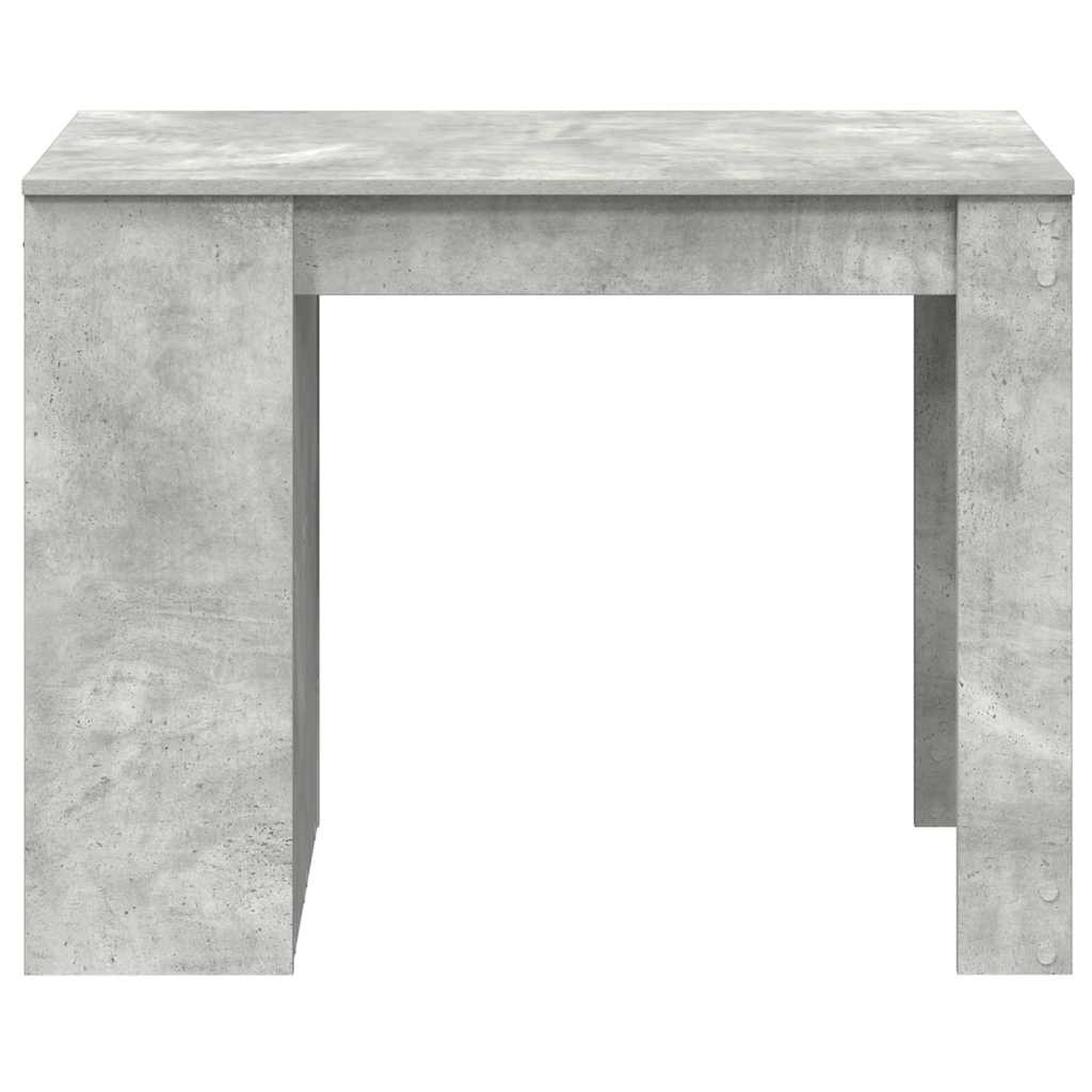 vidaXL Biurko z szufladą i półką, szarość betonu, 102x62x77,5 cm