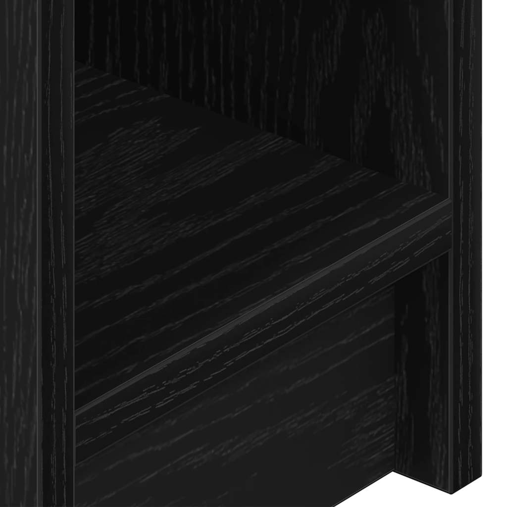 vidaXL Szafka nocna z szufladą, czarna, 20x36x60 cm