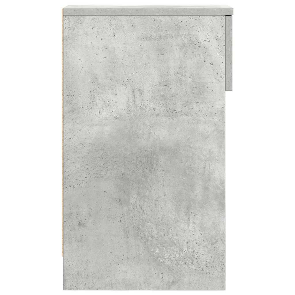 vidaXL Szafki nocne z szufladą, 2 szt., szarość betonu, 20x36x60 cm