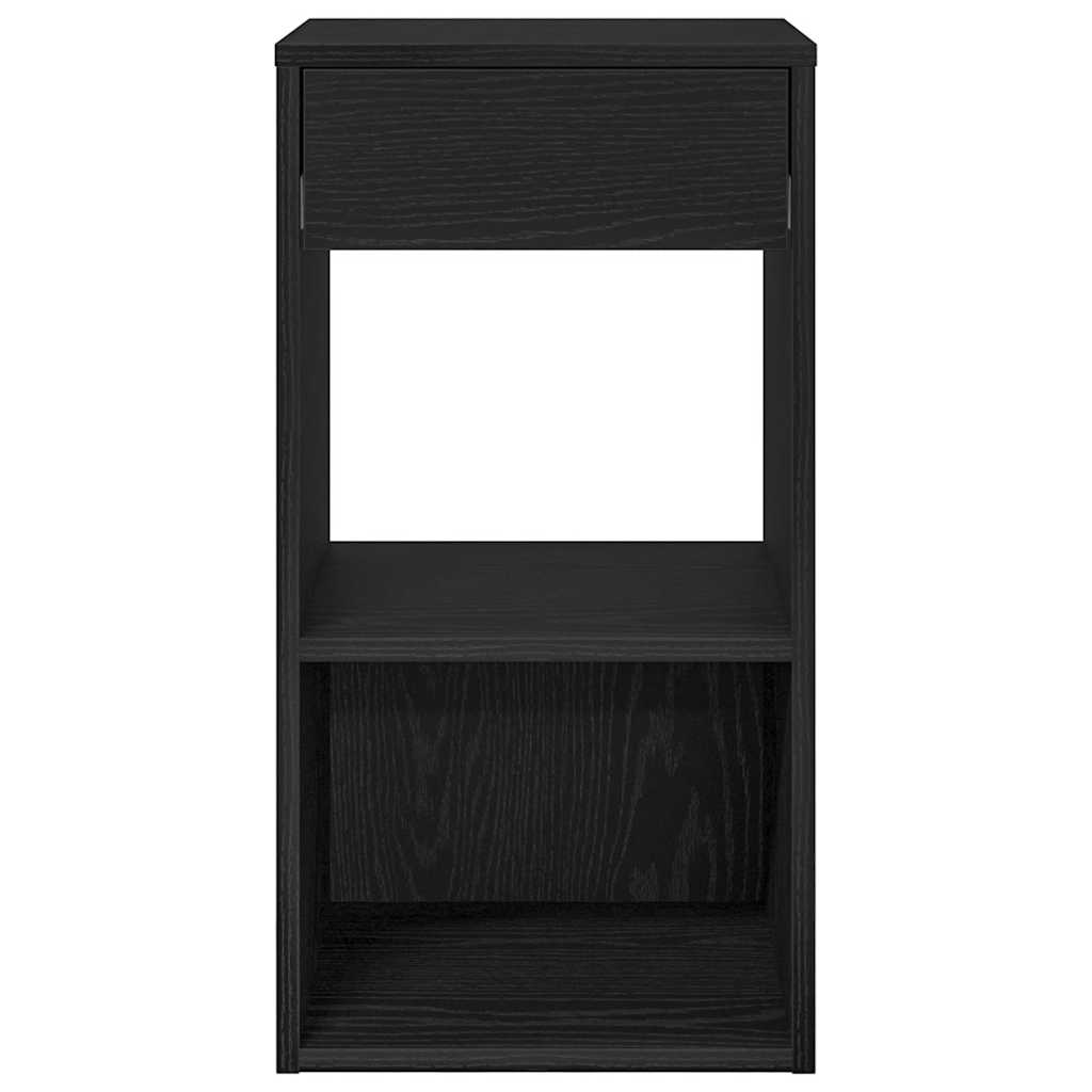 vidaXL Szafki nocne z szufladą, 2 szt., czarne, 35x34x66,5 cm