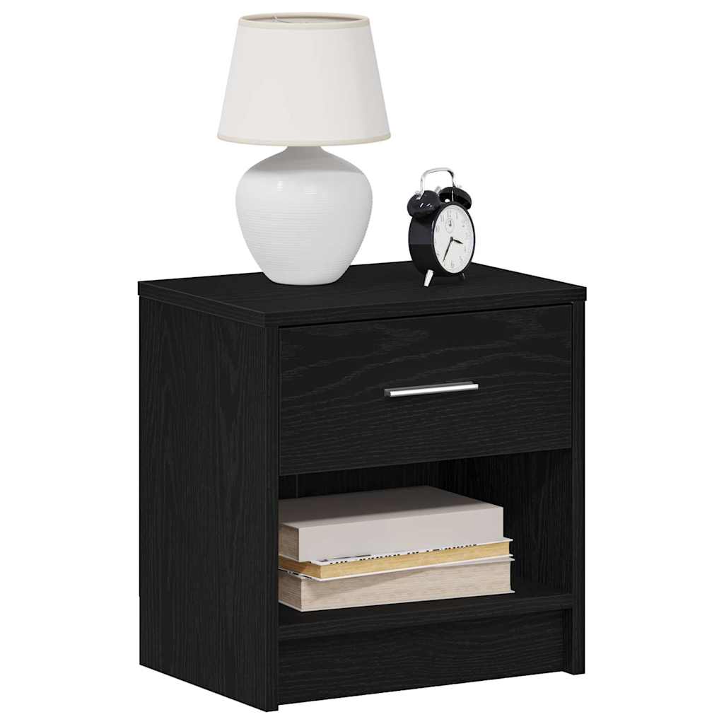 vidaXL Szafki nocne 2 szt. z szufladą czarne 39x28x41 cm