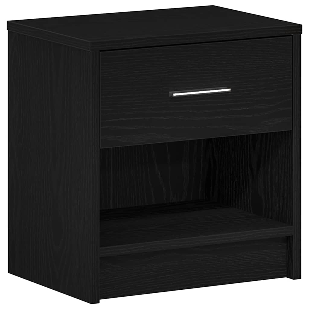 vidaXL Szafki nocne 2 szt. z szufladą czarne 39x28x41 cm