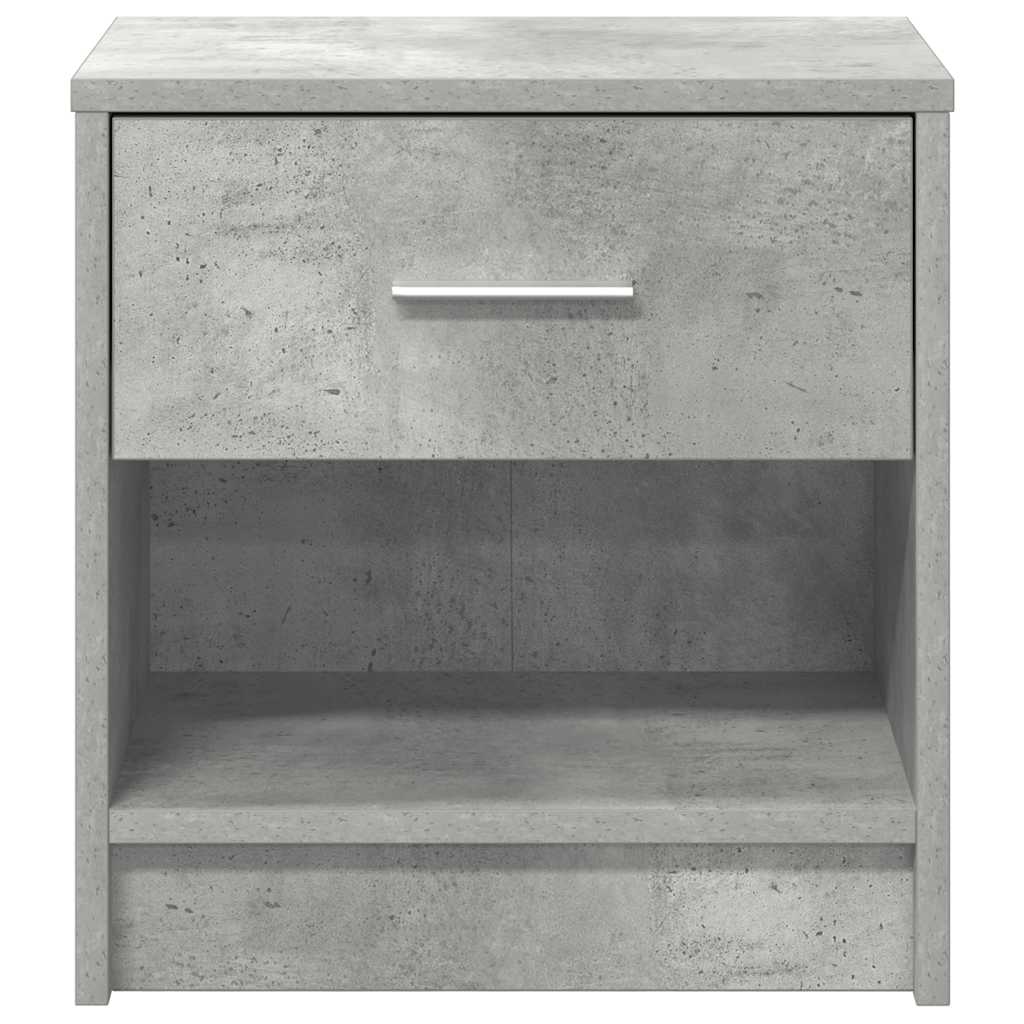 vidaXL Szafka nocna z szufladą Betonowy szary 39x28x41 cm