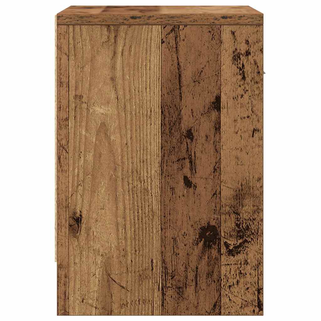 vidaXL Szafka nocna z szufladą Stare drewno 39x28x41 cm