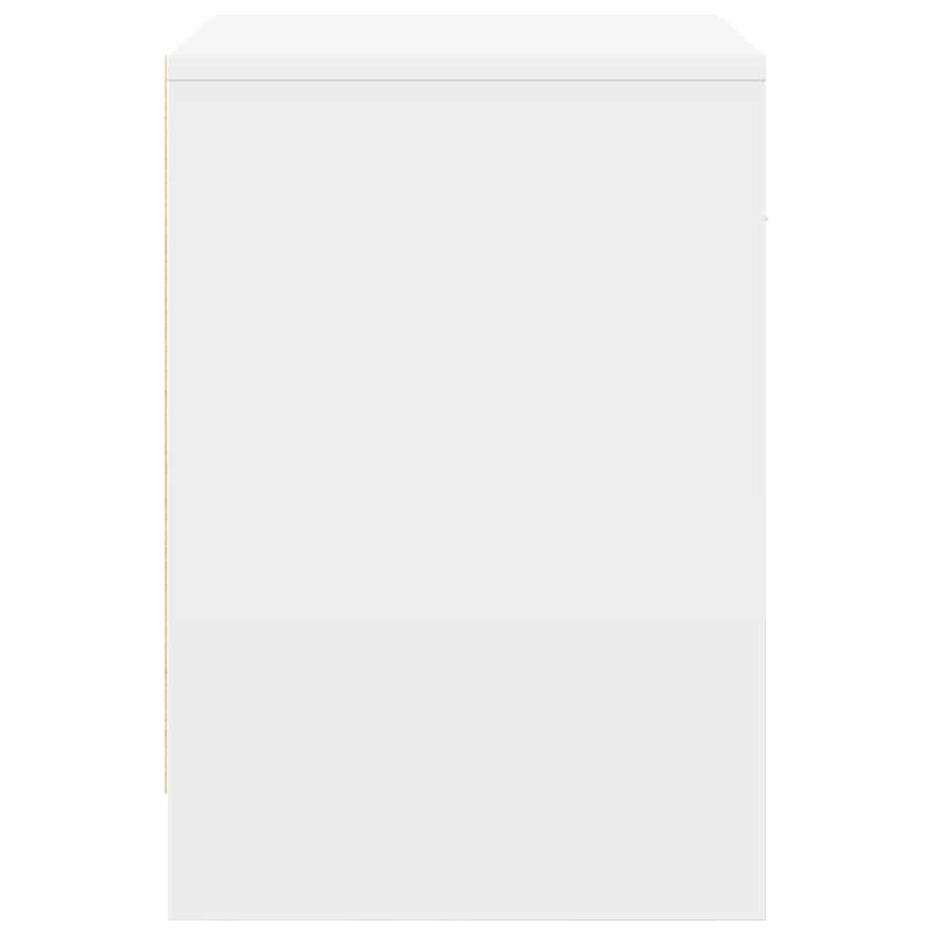 vidaXL Szafki nocne 2 szt. z szufladą białe 40x34x50 cm