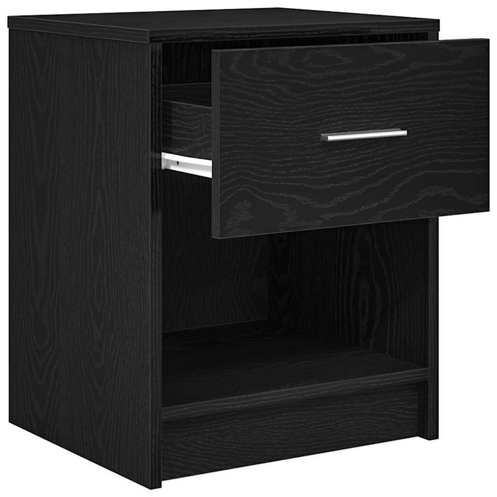 vidaXL Szafki nocne 2 szt. z szufladą czarne 40x34x50 cm