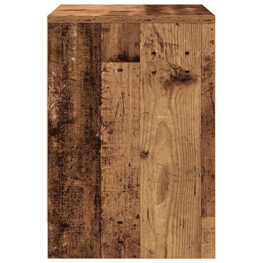 vidaXL Szafki nocne 2 szt. z szufladą Stare drewno 40x34x50 cm