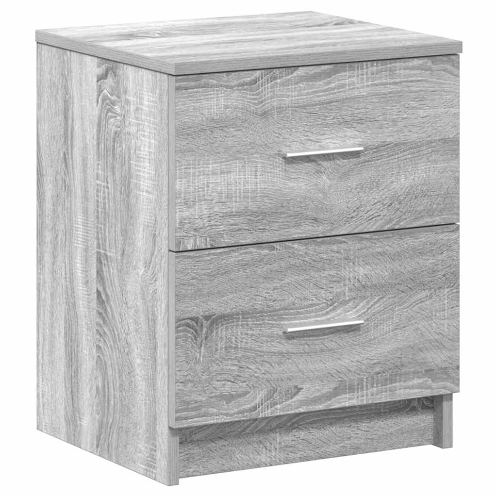 vidaXL Szafka nocna z 2 szufladami Szary Sonoma 40x36x50 cm