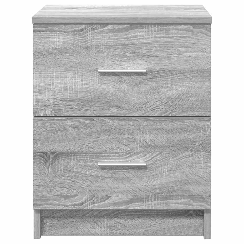 vidaXL Szafka nocna z 2 szufladami Szary Sonoma 40x36x50 cm