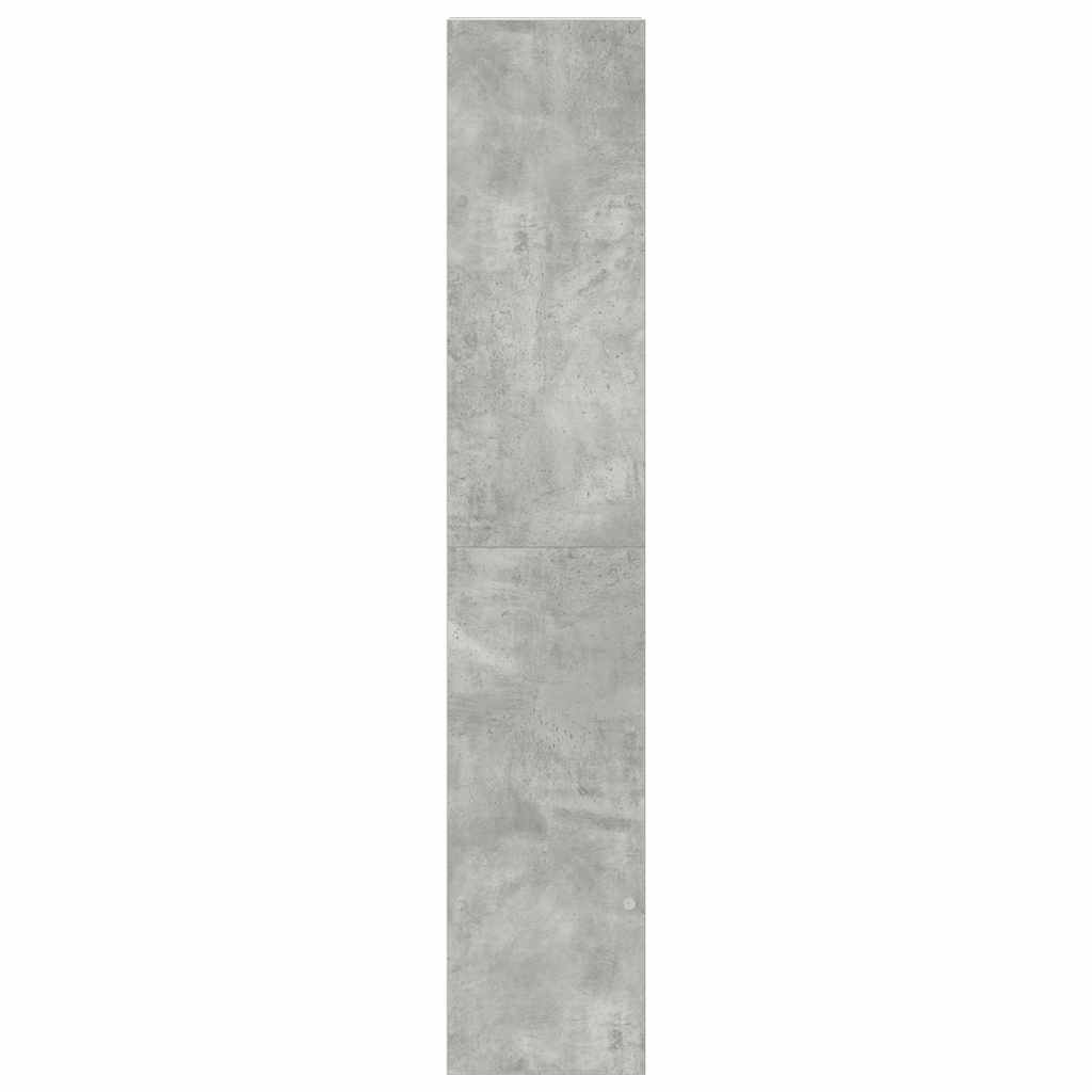 vidaXL Regały na książki, 2 szt., szarość betonu, 30x30x80 cm