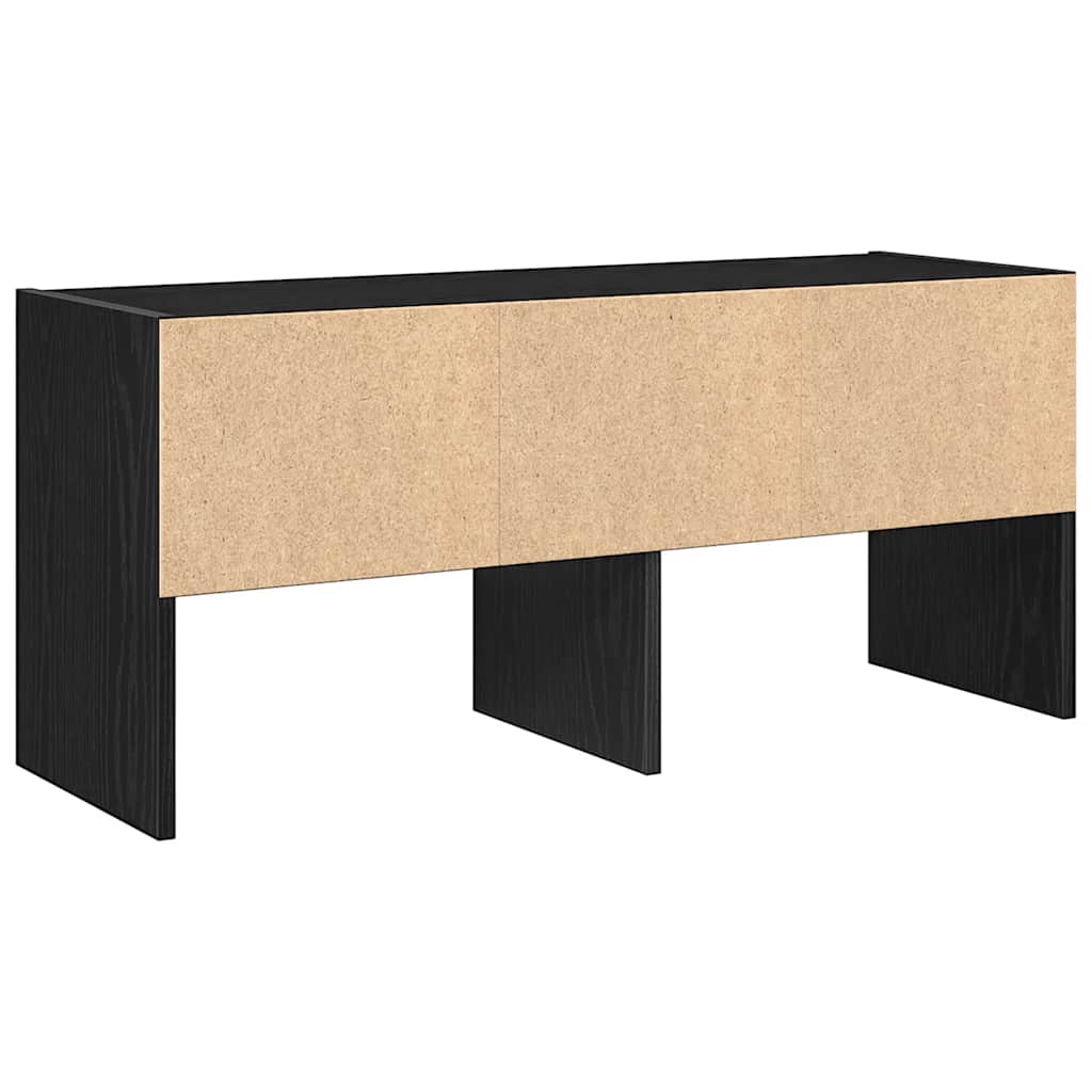 vidaXL Stojak na buty, sztaplowany, czarny, 89,5x30x40 cm