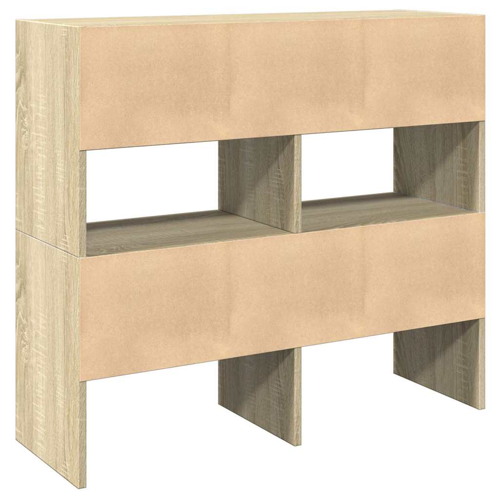 vidaXL Stojaki na buty 2 szt., sztaplowany, dąb sonoma, 89,5x30x40 cm