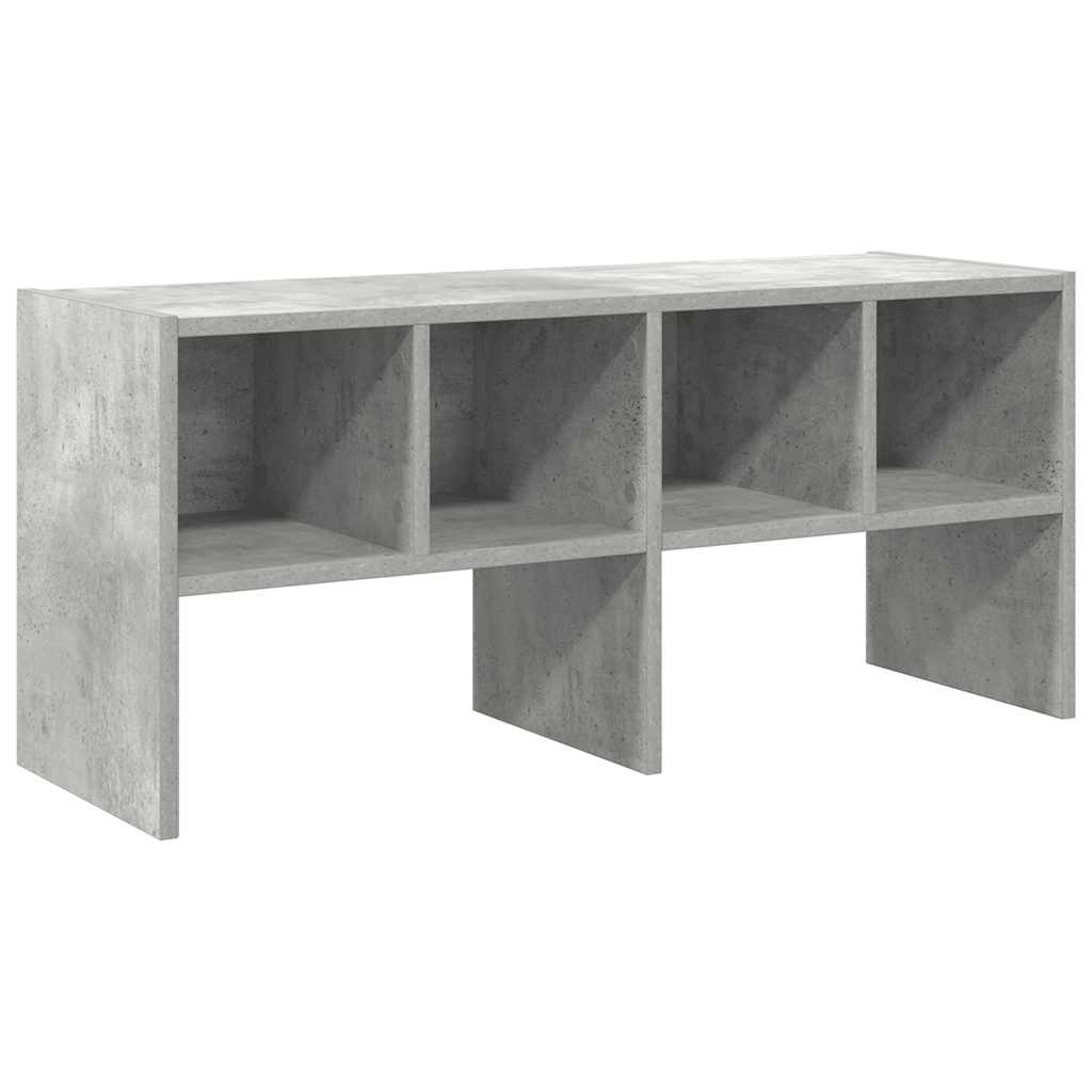 vidaXL Stojak na buty, sztaplowany, szarość betonu, 89,5x30x40 cm