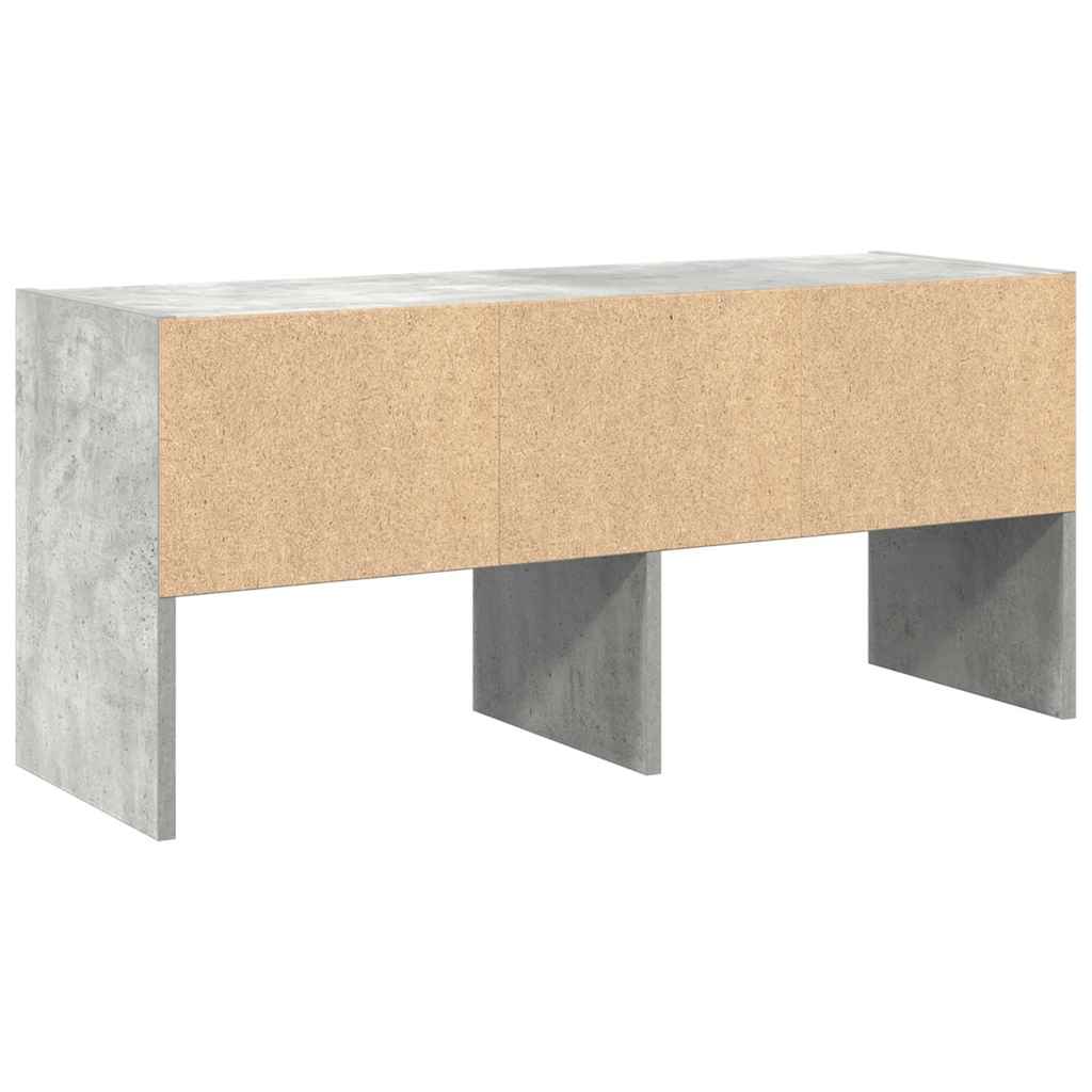 vidaXL Stojak na buty, sztaplowany, szarość betonu, 89,5x30x40 cm