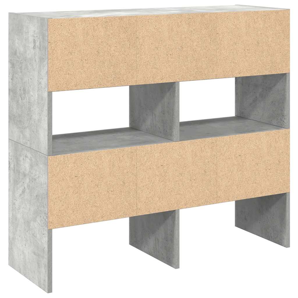 vidaXL Stojaki na buty 2 szt., szarość betonu, 89,5x30x40 cm