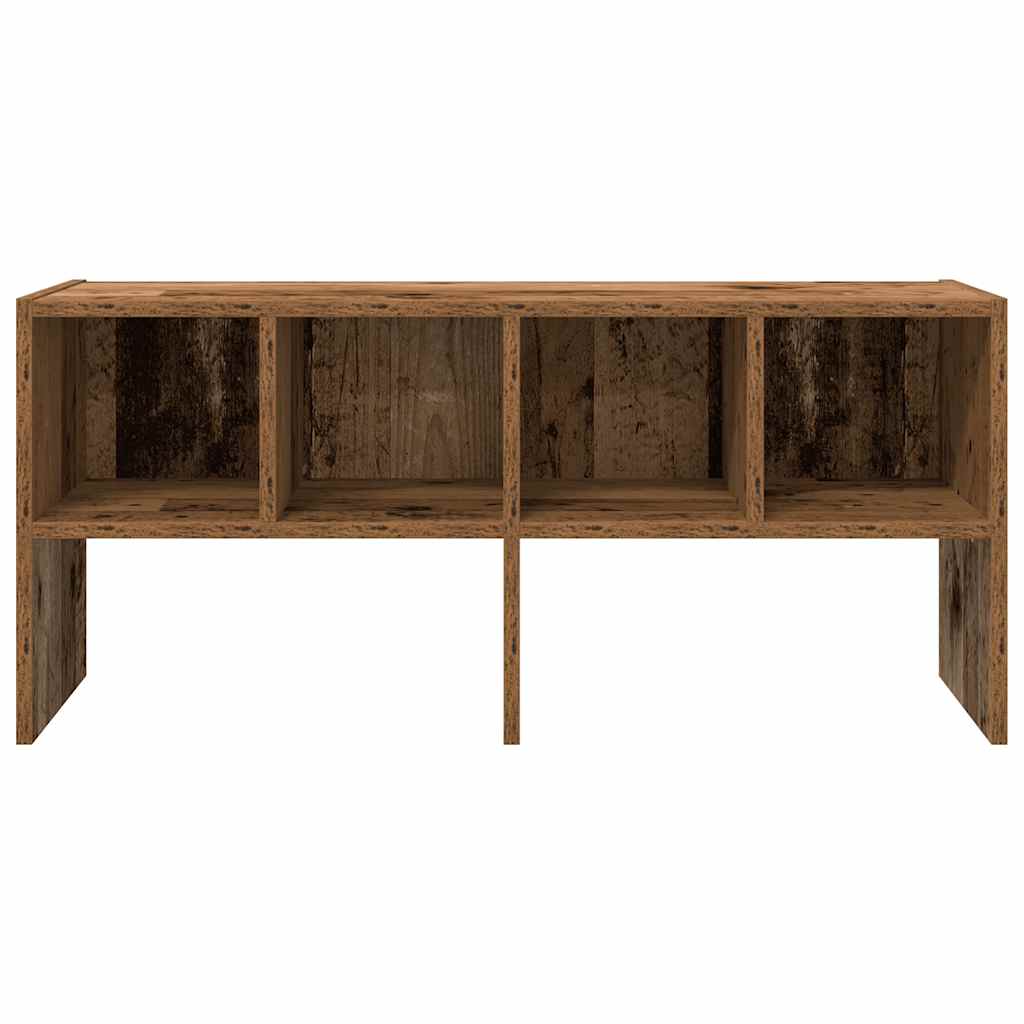 vidaXL Stojak na buty, sztaplowany, stare drewno, 89,5x30x40 cm