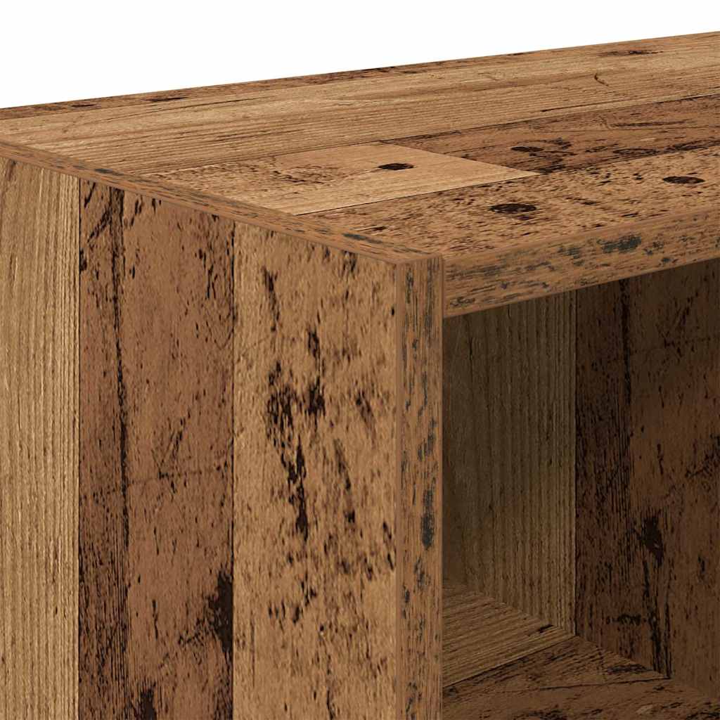 vidaXL Stojak na buty, sztaplowany, stare drewno, 89,5x30x40 cm