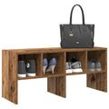 vidaXL Stojak na buty, sztaplowany, stare drewno, 89,5x30x40 cm