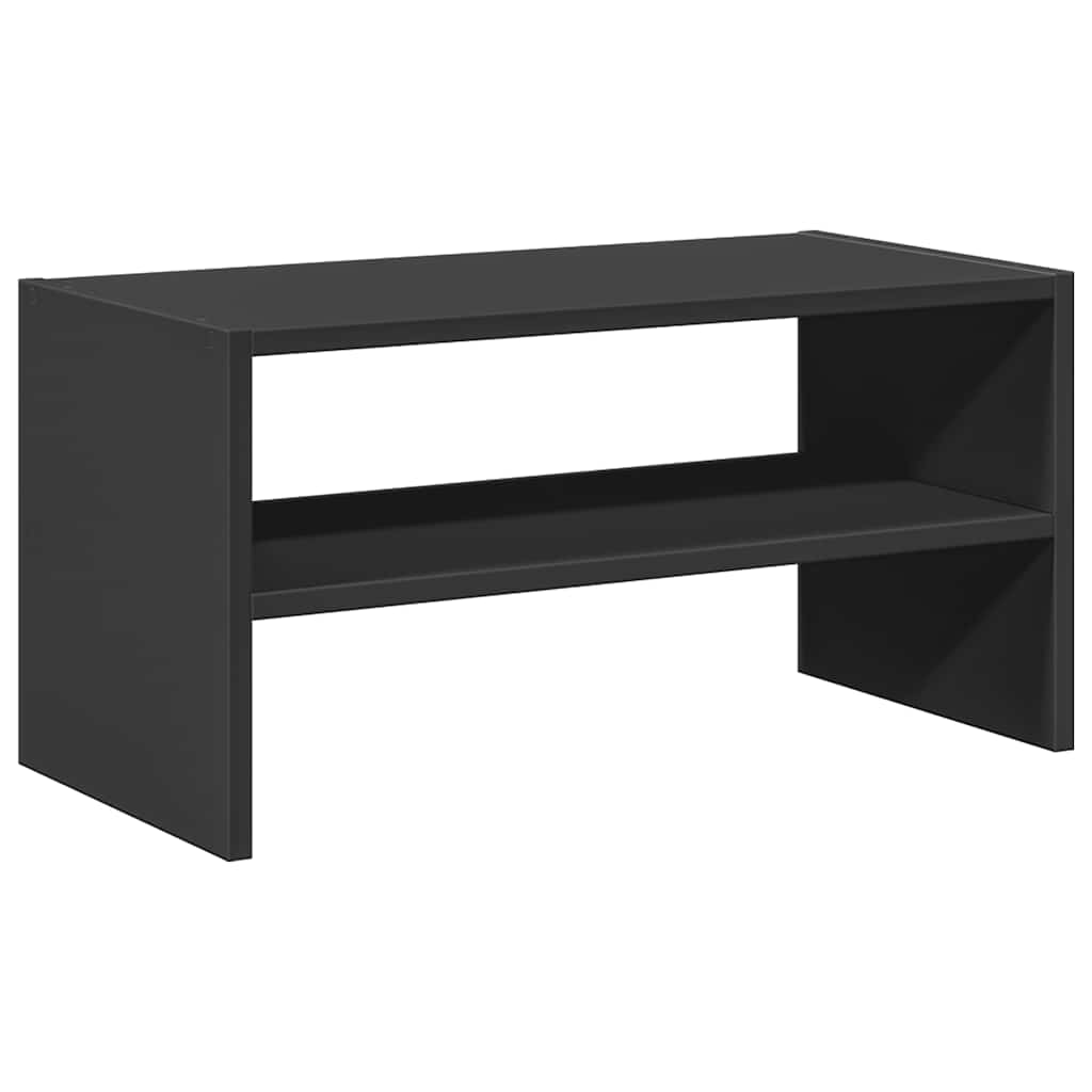 vidaXL Stojak na buty, sztaplowany, czarny, 60x30x30,5 cm