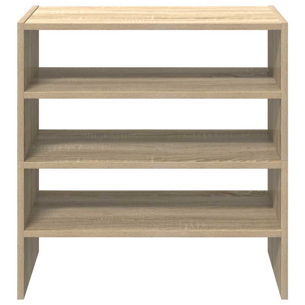 vidaXL Stojaki na buty 2 szt., sztaplowany, dąb sonoma, 60x30x30,5 cm