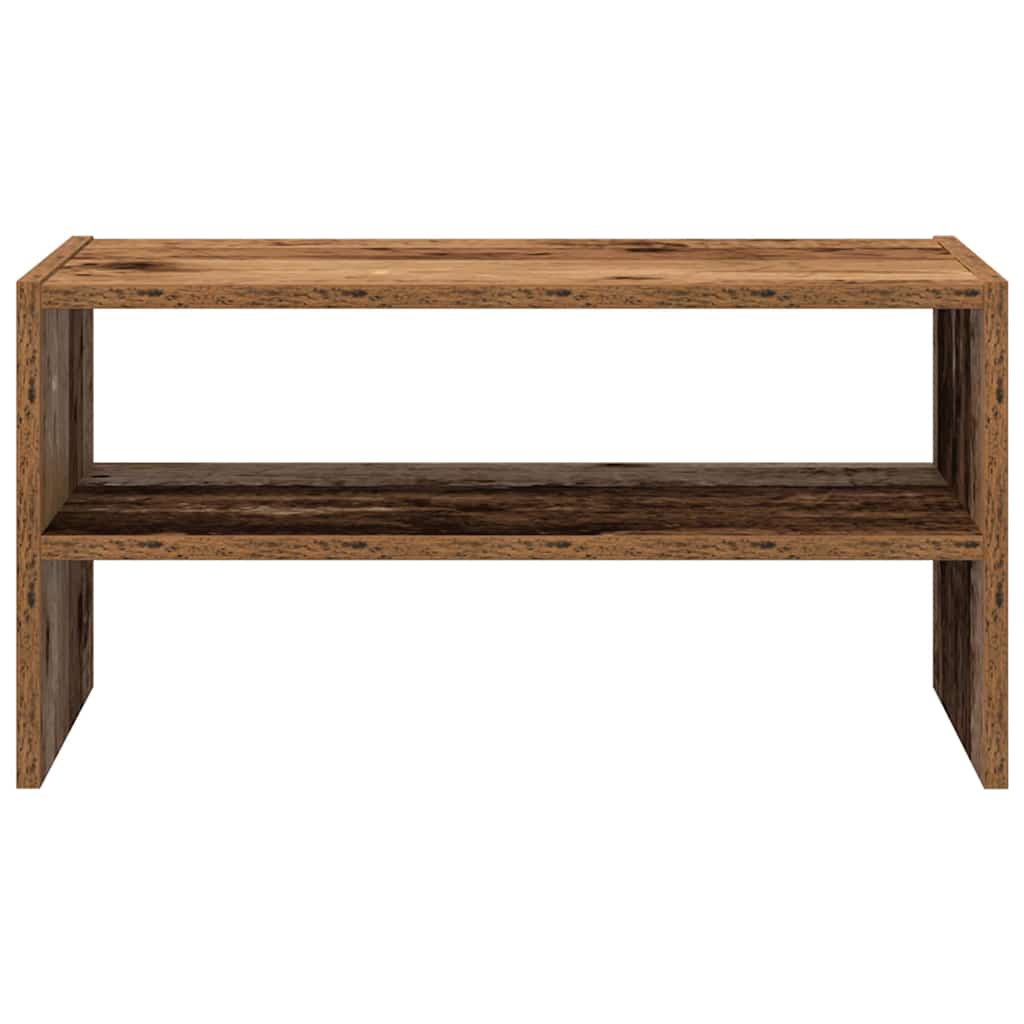 vidaXL Stojak na buty, sztaplowany, stare drewno, 60x30x30,5 cm