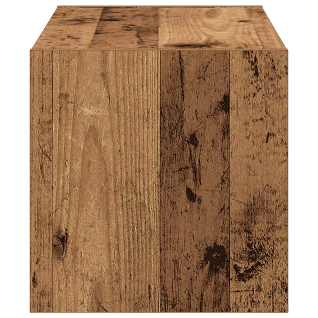 vidaXL Stojak na buty, sztaplowany, stare drewno, 60x30x30,5 cm