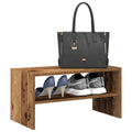 vidaXL Stojak na buty, sztaplowany, stare drewno, 60x30x30,5 cm