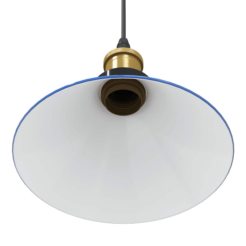 vidaXL Lampa wisząca z regulacją wysokości E27 połysk ciemnoniebieski