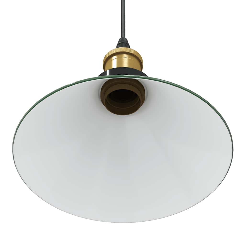 vidaXL Lampa wisząca z regulacją wysokości E27 połysk zielony
