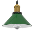 vidaXL Lampa wisząca z regulacją wysokości E27 połysk zielony