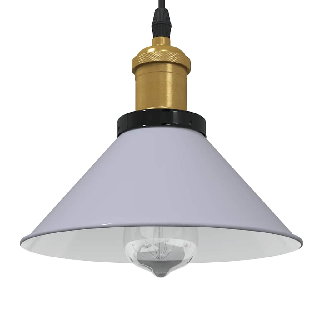 vidaXL Lampa wisząca z regulacją wysokości E27 połysk szary