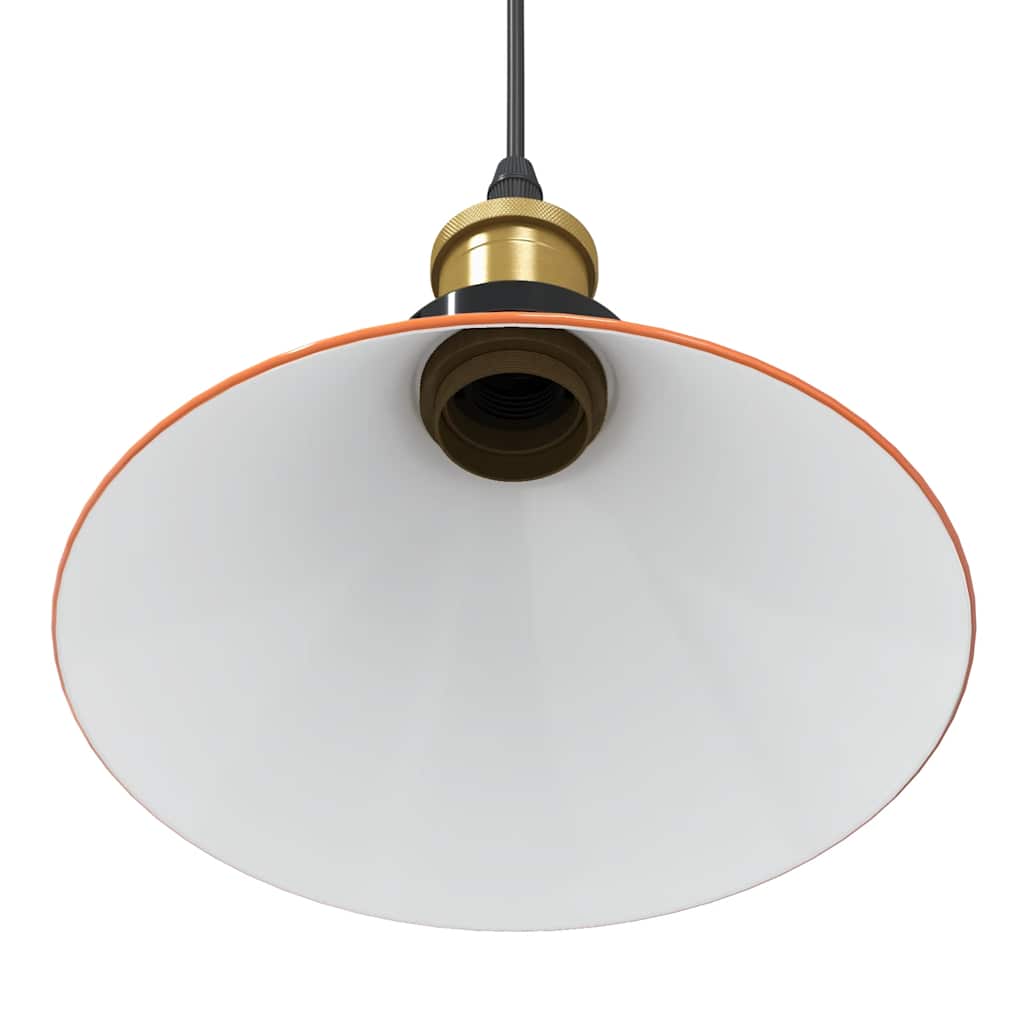 vidaXL Lampa wisząca z regulacją wysokości E27 Pomarańczowy połysk