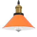 vidaXL Lampa wisząca z regulacją wysokości E27 Pomarańczowy połysk