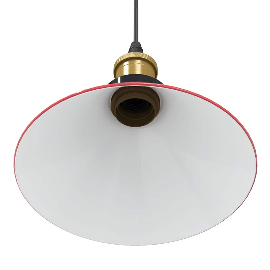 vidaXL Lampa wisząca z regulacją wysokości E27 połysk czerwony