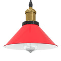 vidaXL Lampa wisząca z regulacją wysokości E27 połysk czerwony
