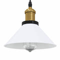 vidaXL Lampa wisząca z regulacją wysokości E27 połysk biały