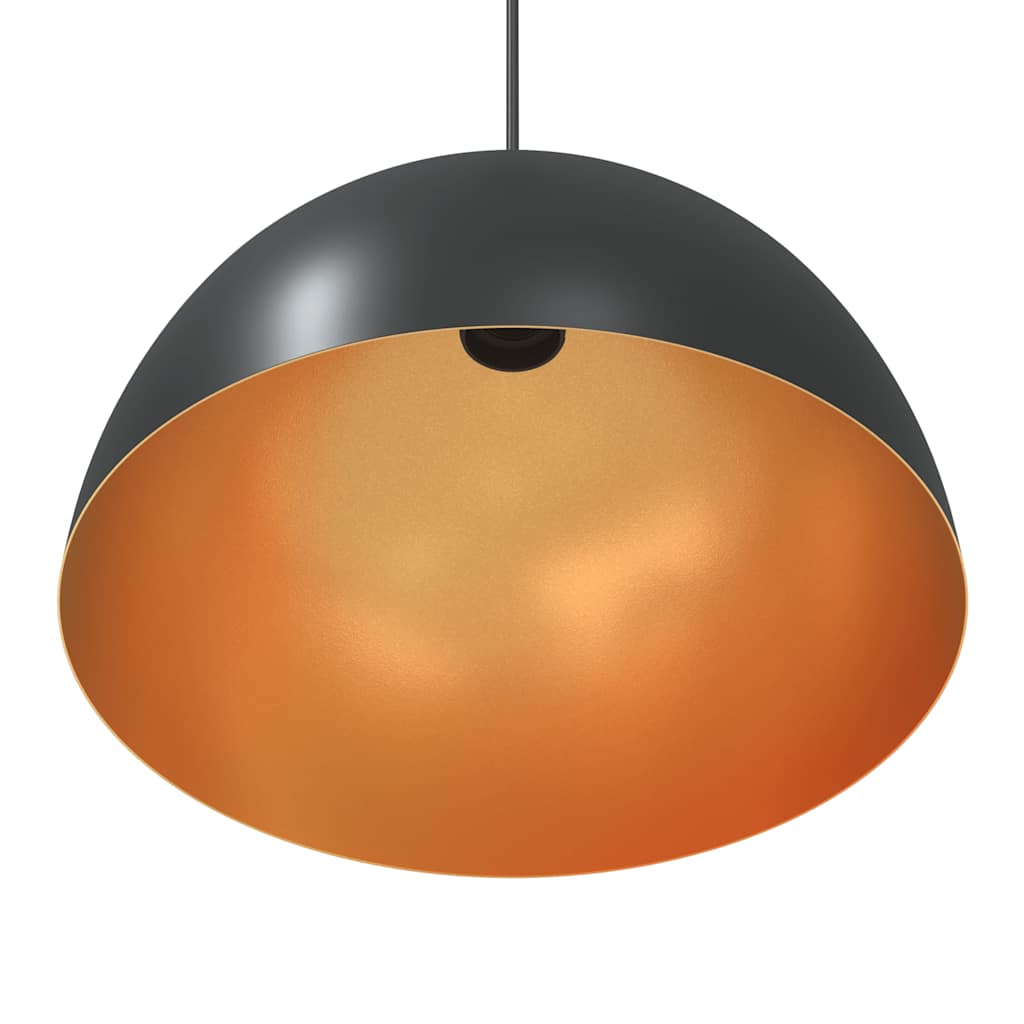 vidaXL Lampy wiszące 2 szt. Regulowana wysokość E27 Czarny Metal