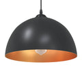 vidaXL Lampy wiszące 2 szt. Regulowana wysokość E27 Czarny Metal