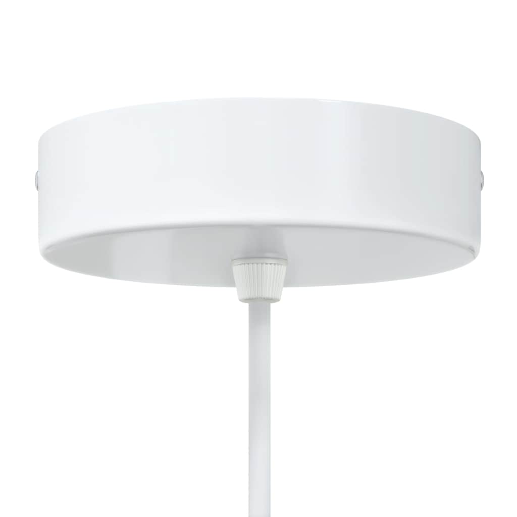 vidaXL Lampy wiszące 2 szt. Regulowana wysokość E27 Biały Ø30 cm Metal