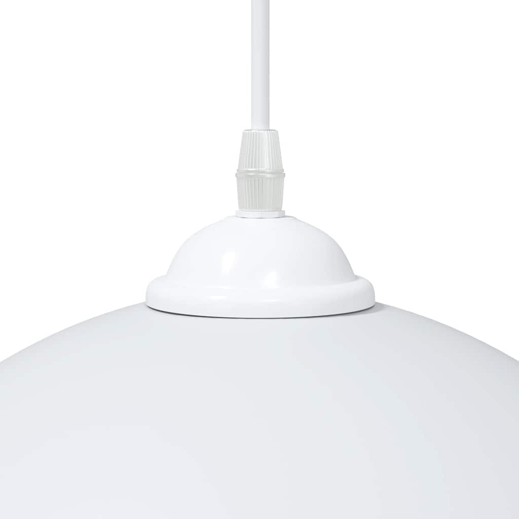 vidaXL Lampy wiszące 2 szt. Regulowana wysokość E27 Biały Ø30 cm Metal