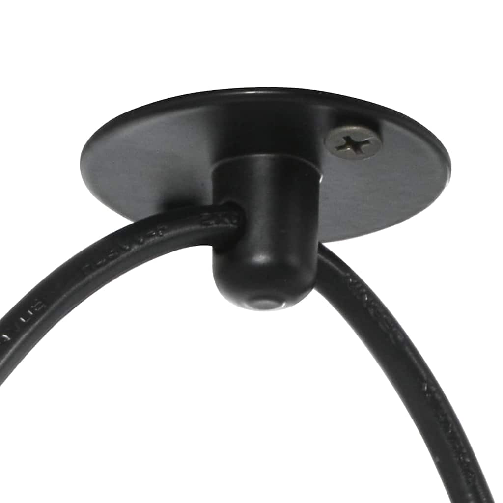 vidaXL Lampa wisząca z 3 uchwytami na żarówki E27 Czarny metal