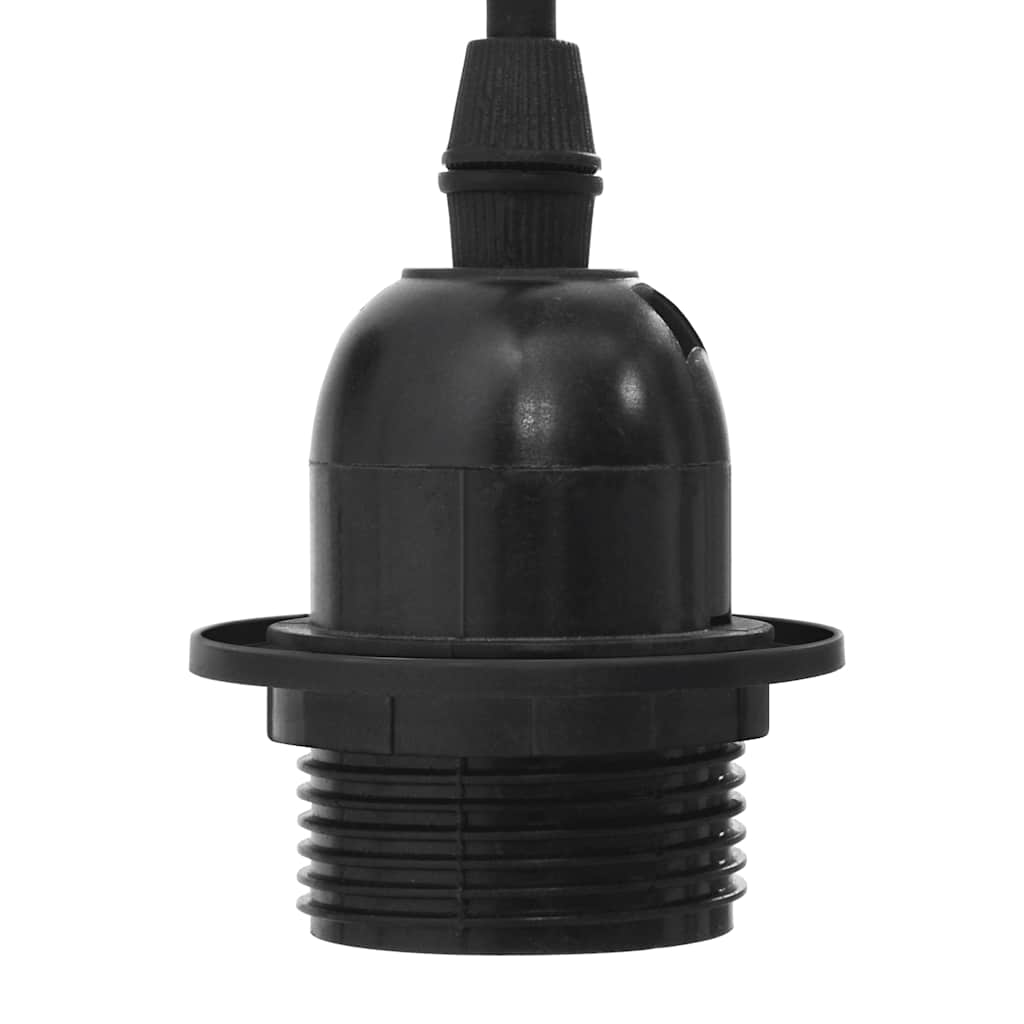 vidaXL Lampa wisząca z 3 uchwytami na żarówki E27 Czarny metal