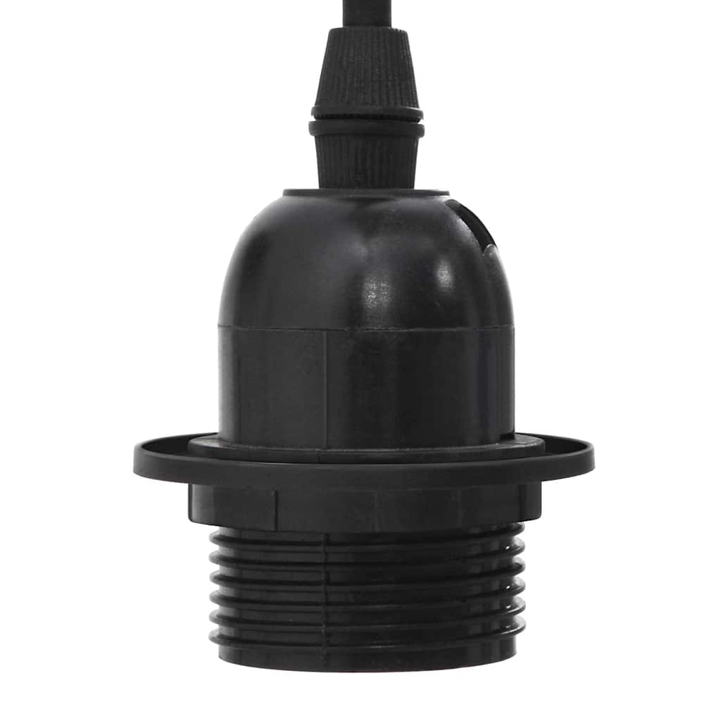 vidaXL Lampa wisząca z 5 uchwytami na żarówki E27 Czarny metal