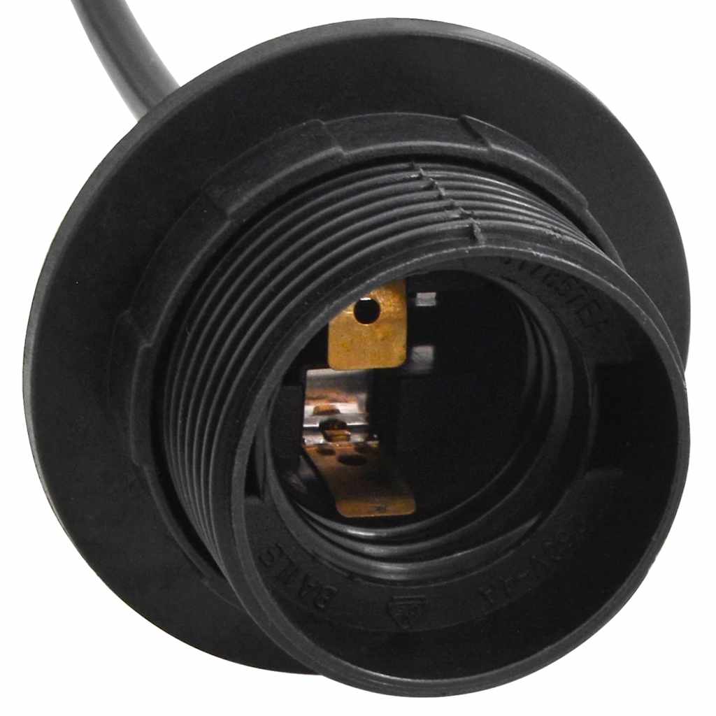 vidaXL Lampa wisząca z 5 uchwytami na żarówki E27 Czarny metal