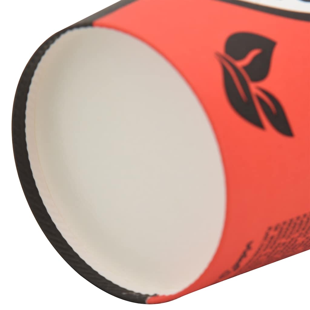 vidaXL Papierowe kubki, 1000 szt., 12oz, 300ml, czerwony i czarny