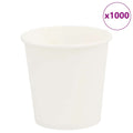 vidaXL Papierowe kubki, 1000 szt., 4oz, 100ml, biały
