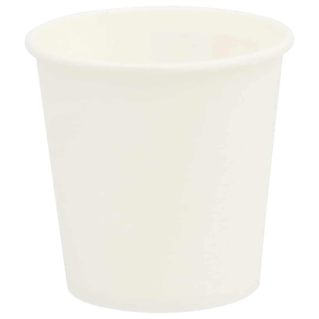 vidaXL Papierowe kubki, 1000 szt., 4oz, 100ml, biały