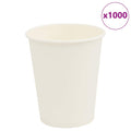 vidaXL Papierowe kubki, 1000 szt., 8oz, 200ml, biały