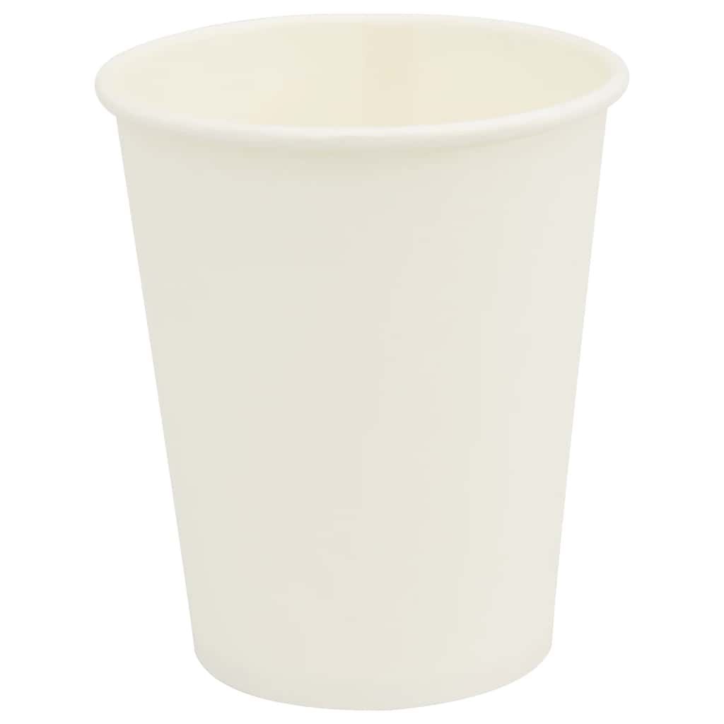 vidaXL Papierowe kubki, 1000 szt., 8oz, 200ml, biały