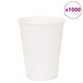 vidaXL Papierowe kubki, 1000 szt., 12oz, 300ml, biały